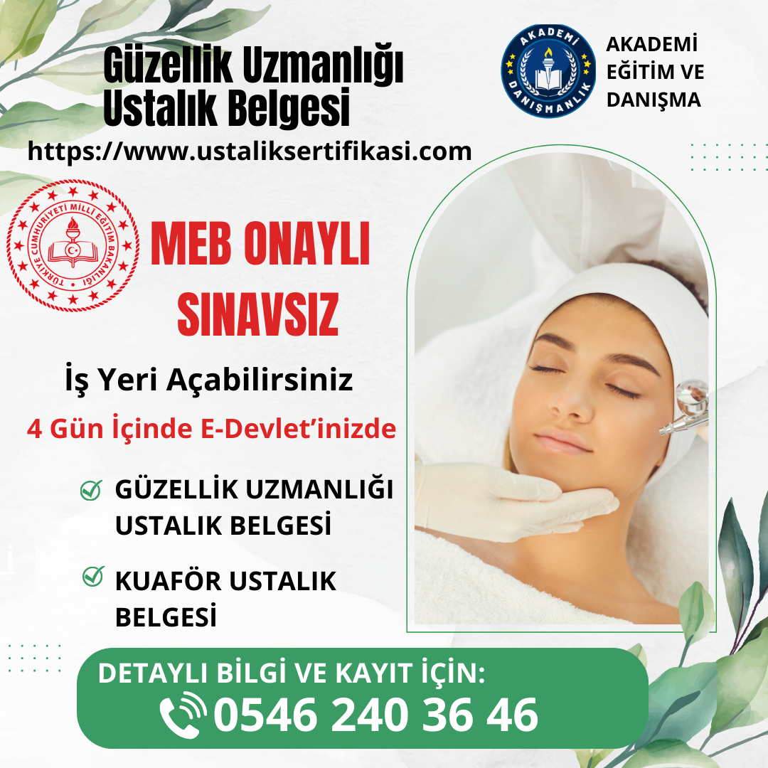 GÜZELLİK UZMANLIĞI BELGESİ 