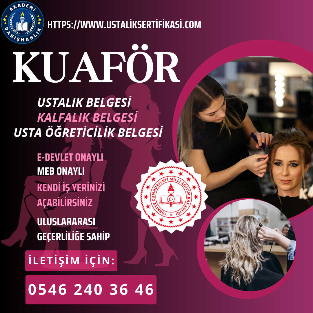 Kuaför Ustalık Belgesi 