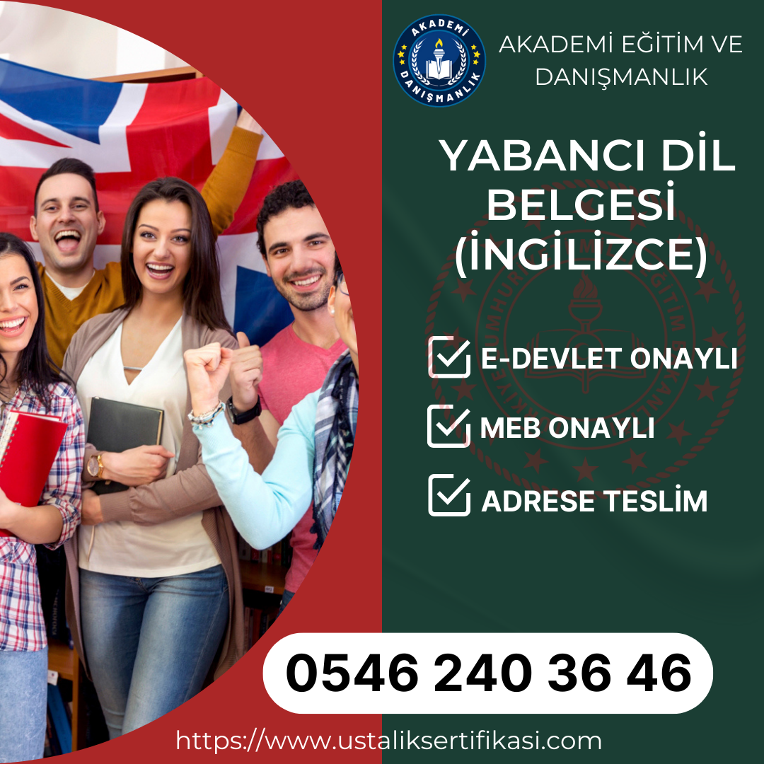 Yabancı Dil Belgesi (İngilizce)